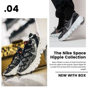 The Nike Space Hippie Collection
 
“Space Hippie 04” in Iron Grey (NWB)